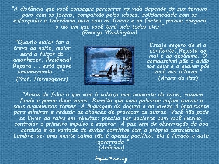 “A distância que você consegue percorrer na vida depende da sua ternura para com