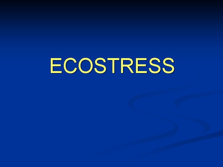 ECOSTRESS 