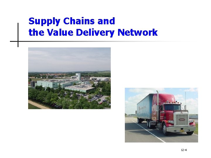 Supply Chains and the Value Delivery Network 12 -4 