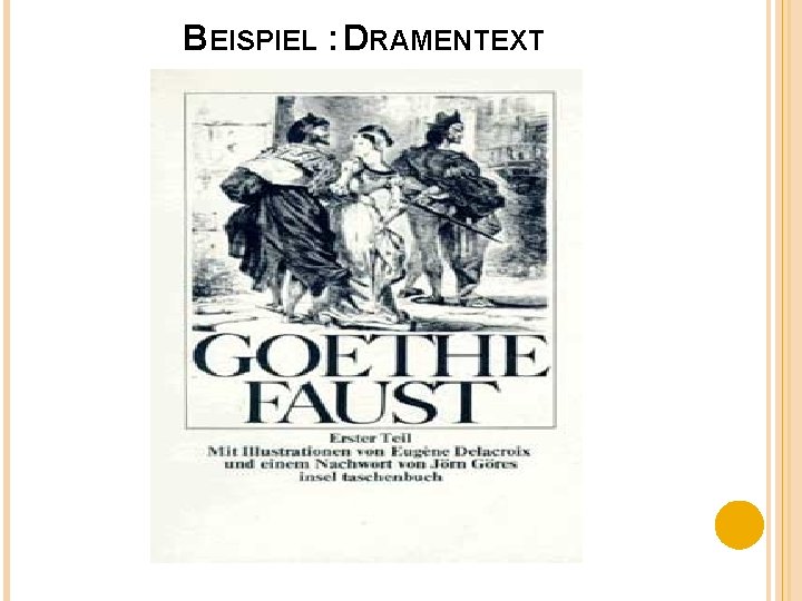 BEISPIEL : DRAMENTEXT 