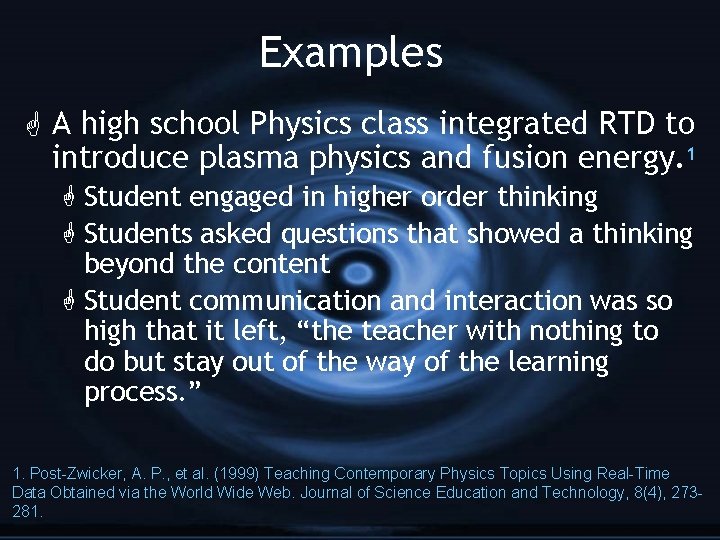 Why do we want to teach realtime data