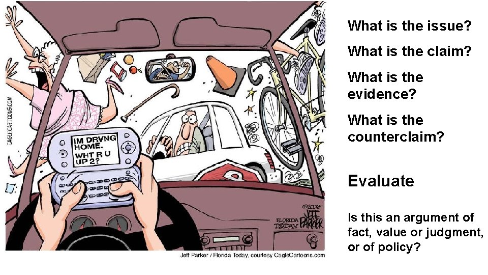 What is the issue? What is the claim? What is the evidence? What is What is the issue? What is the claim? What is the evidence? What is