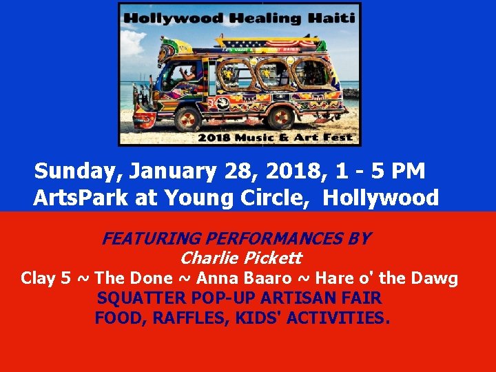 Concert to benefit Project Papillon Sunday, January 28, 2018, 1 - 5 PM Arts.