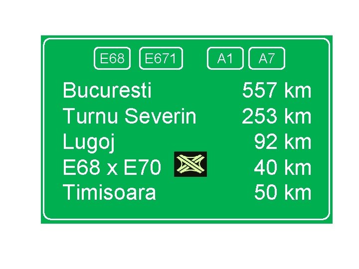 E 68 E 671 Bucuresti Turnu Severin Lugoj E 68 x E 70 Timisoara