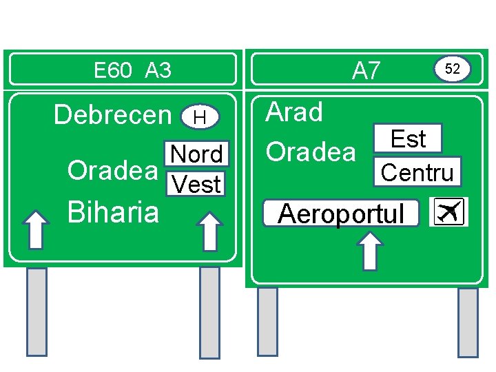 Ring E 60 A 3 Oradea Debrecen A 7 H Nord Oradea Vest Biharia