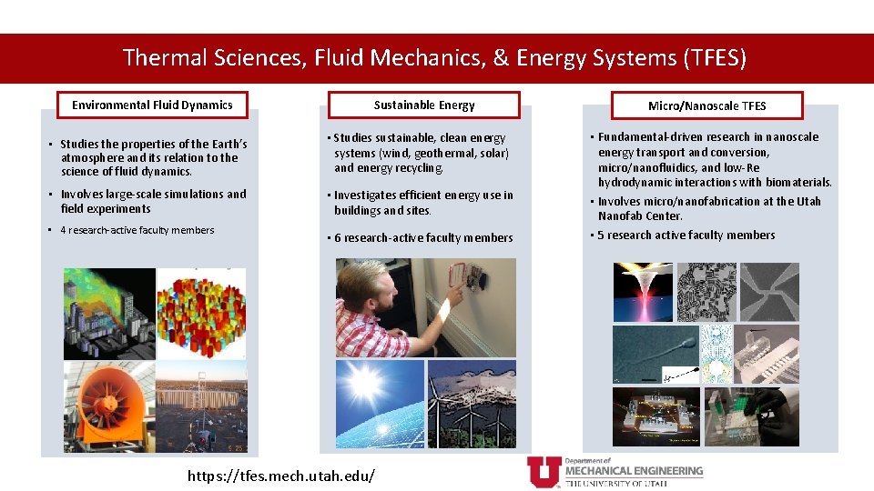 Thermal Sciences, Fluid Mechanics, & Energy Thermal, Fluids and Energy Systems (TFES) Environmental Fluid
