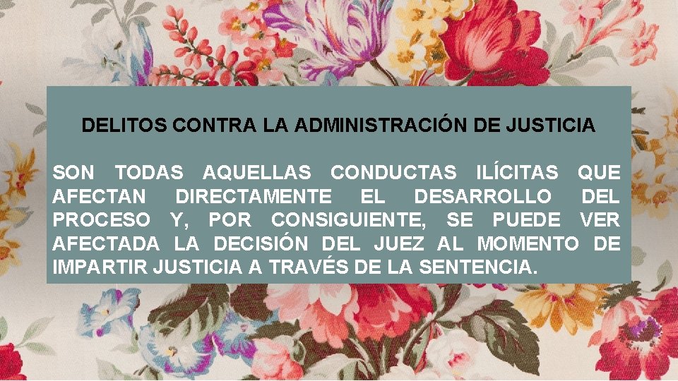Delitos contra la Administracin de Justicia Dra Julia