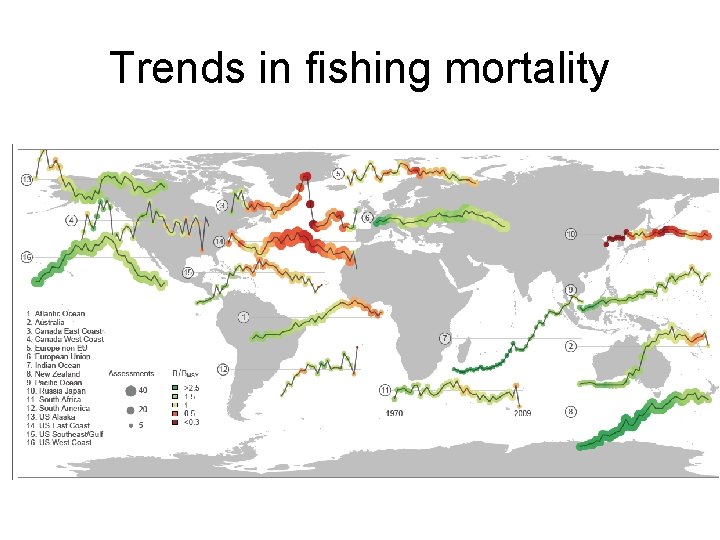 Trends in fishing mortality 