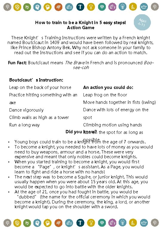 Knight Training Method How to train to be a Knight in