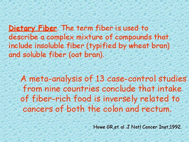 Dietary Fiber. The term fiber is used to describe a complex mixture of compounds