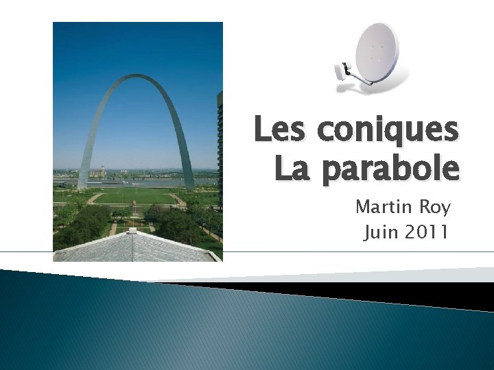Les coniques La parabole Martin Roy Juin 2011 