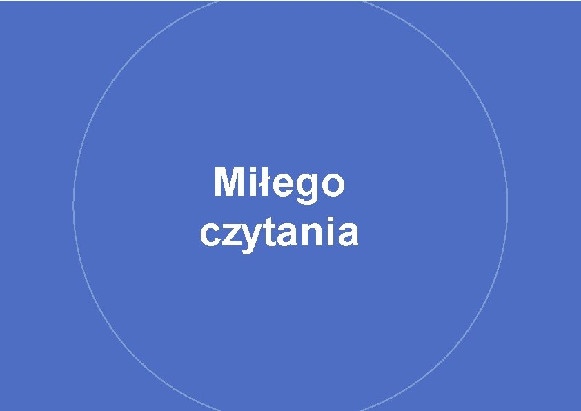 Miłego czytania 