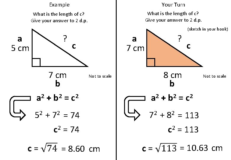 Example Your Turn What is the length of c? Give your answer to 2