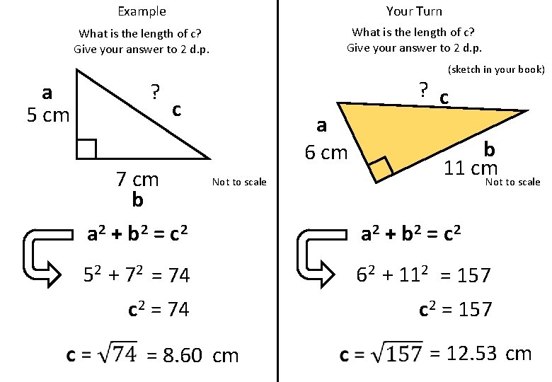 Example Your Turn What is the length of c? Give your answer to 2