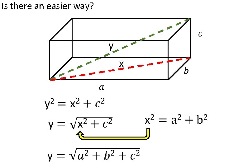 Is there an easier way? y x 