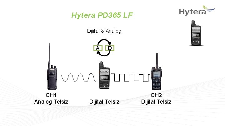 Hytera PD 365 LF Dijital & Analog A CH 1 Analog Telsiz D Dijital