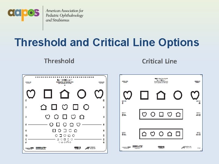 Threshold and Critical Line Options Threshold Critical Line 