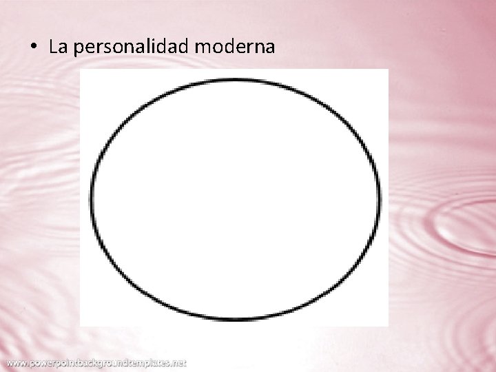  • La personalidad moderna 