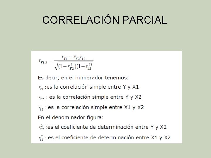 CORRELACIÓN PARCIAL 