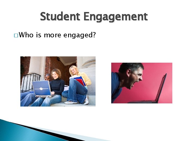 Student Engagement � Who is more engaged? 