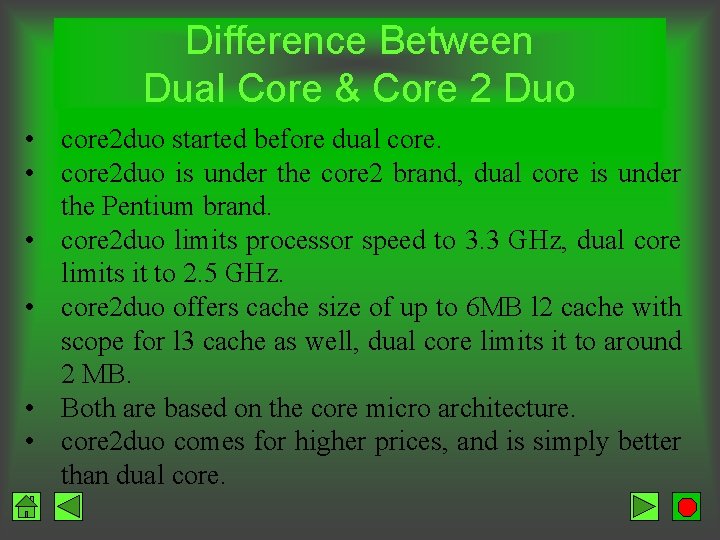 Difference Between Dual Core & Core 2 Duo • core 2 duo started before