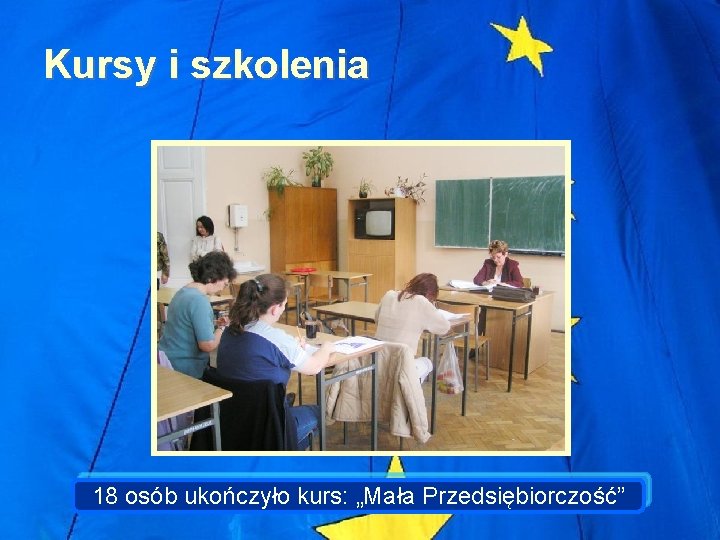 Kursy i szkolenia 18 osób ukończyło kurs: „Mała Przedsiębiorczość” 