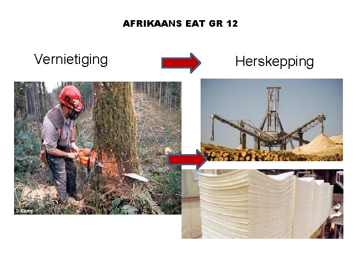 AFRIKAANS EAT GR 12 Vernietiging Herskepping 