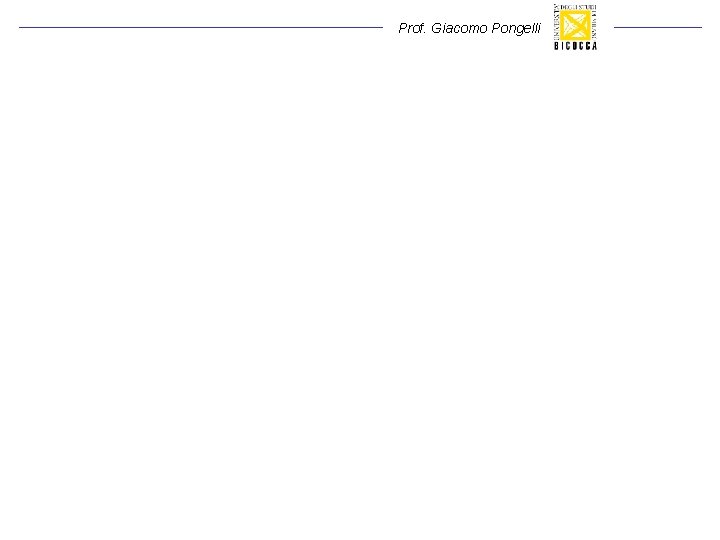 Prof. Giacomo Pongelli Prof. Giacomo Pongelli