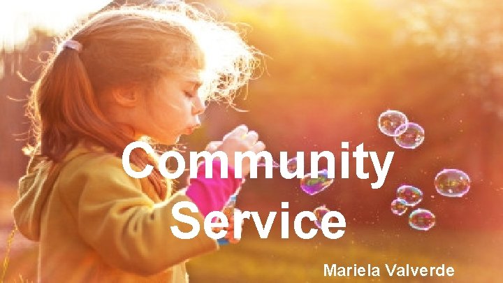 Community Service Mariela Valverde 