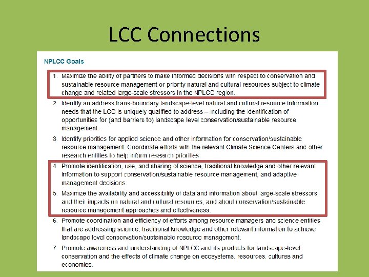 LCC Connections LCC Connections