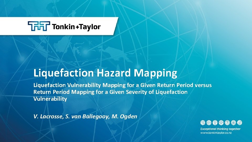 Liquefaction Hazard Mapping Liquefaction Vulnerability Mapping for a Given Return Period versus Return Period