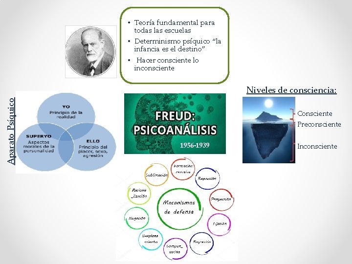  • Teoría fundamental para todas las escuelas • Determinismo psíquico “la infancia es