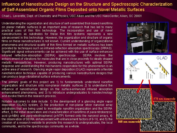 Influence of Nanostructure Design on the Structure and