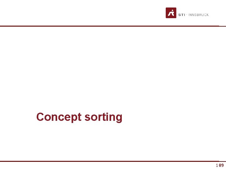 Concept sorting 109 