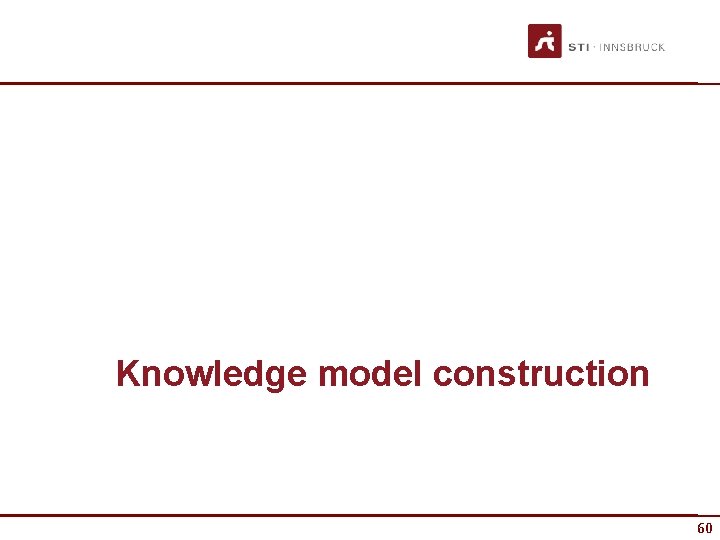 Knowledge model construction 60 