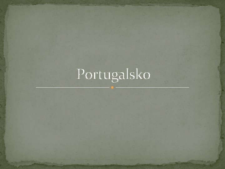 Portugalsko 