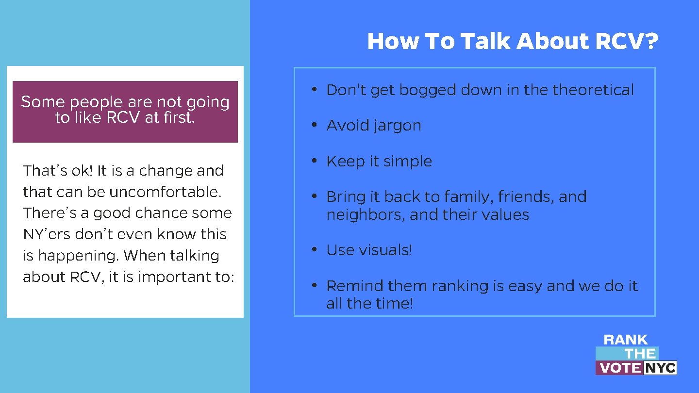 How To Talk About RCV? Some people are not going to like RCV at How To Talk About RCV? Some people are not going to like RCV at