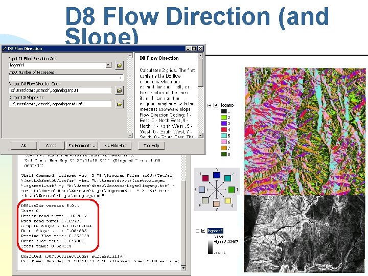 D 8 Flow Direction (and Slope) 