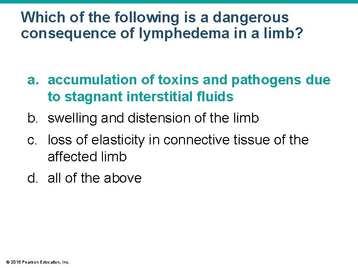 Which of the following is a dangerous consequence of lymphedema in a limb? a.