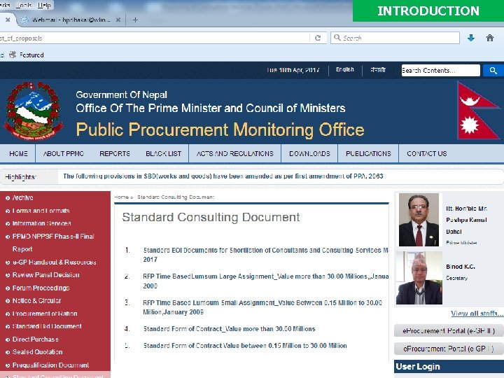 INTRODUCTION Public Procurement 9 