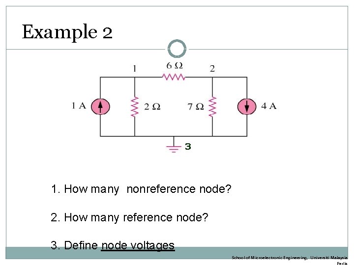 Example 2 3 1. How many nonreference node? 2. How many reference node? 3.