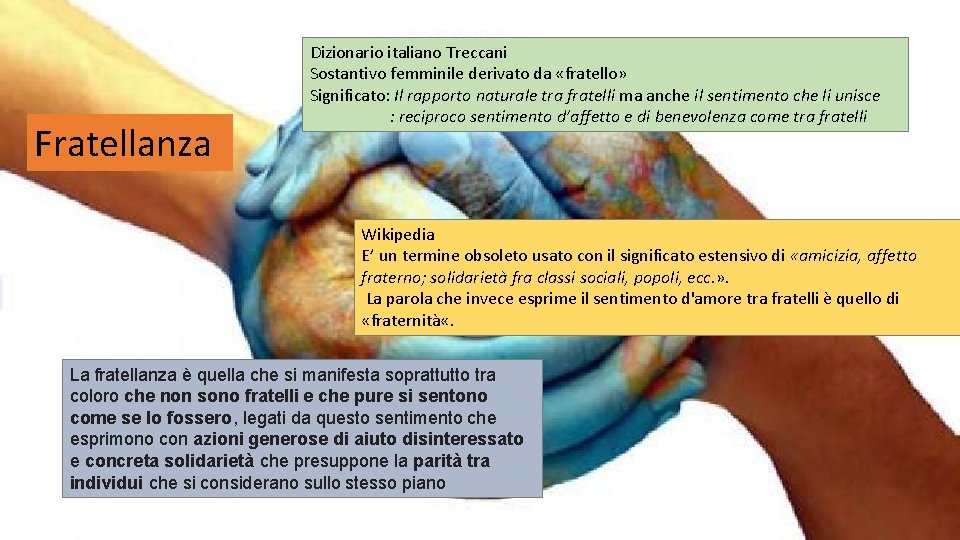 Fratellanza Dizionario italiano Treccani Sostantivo femminile derivato da «fratello» Significato: Il rapporto naturale tra