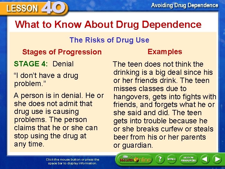 What to Know About Drug Dependence The Risks of Drug Use Stages of Progression