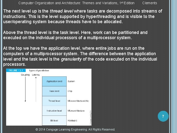 Computer Organization and Architecture: Themes and Variations, 1 st Edition Clements The next level