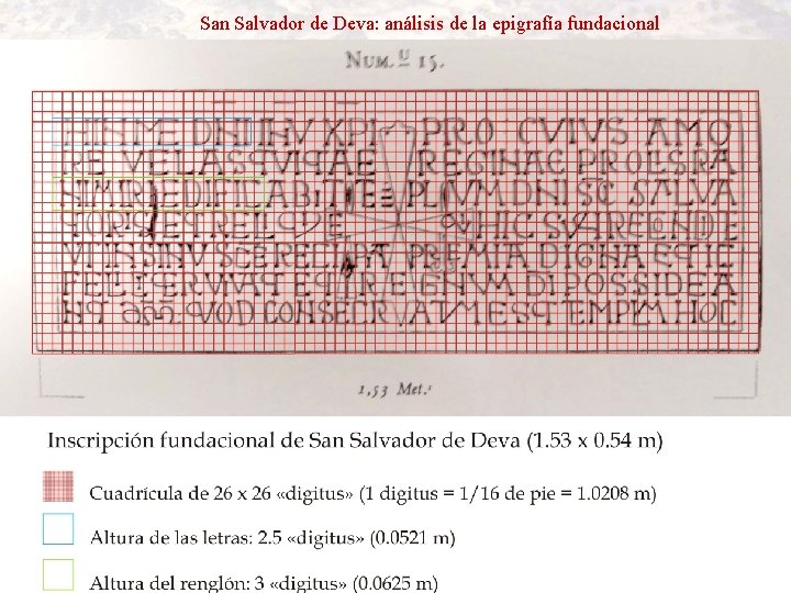 San Salvador de Deva: análisis de la epigrafía fundacional 