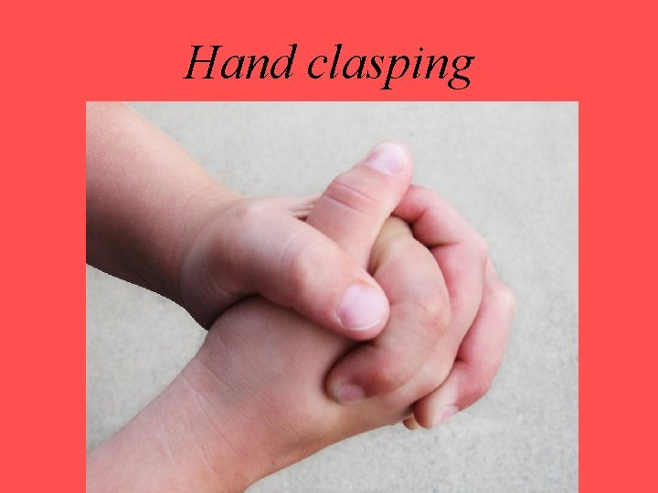 Hand clasping 