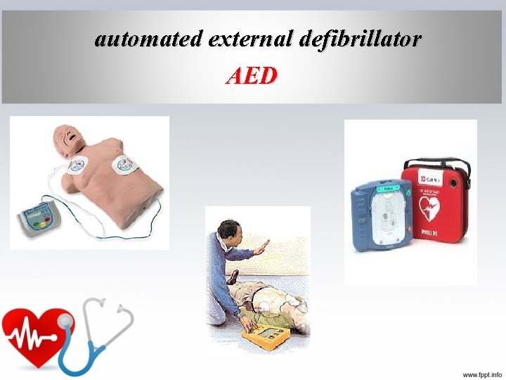 automated external defibrillator AED 