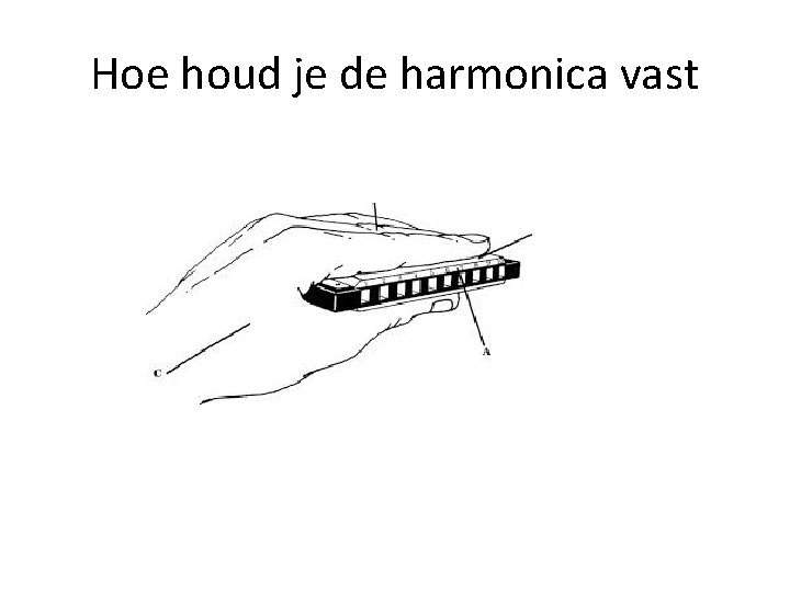 Hoe houd je de harmonica vast 