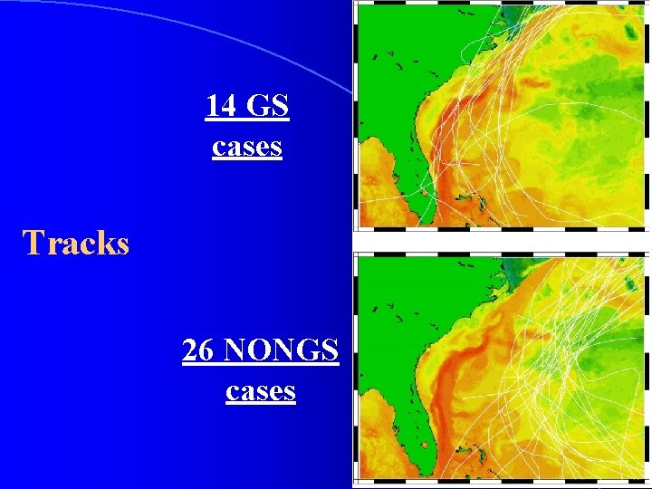 14 GS cases Tracks 26 NONGS cases 
