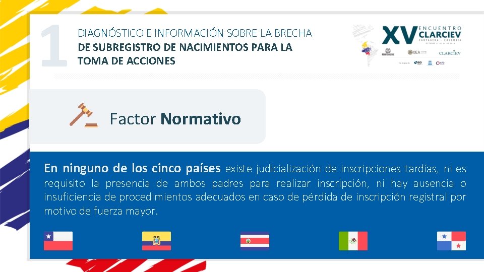 1 DIAGNÓSTICO E INFORMACIÓN SOBRE LA BRECHA DE SUBREGISTRO DE NACIMIENTOS PARA LA TOMA